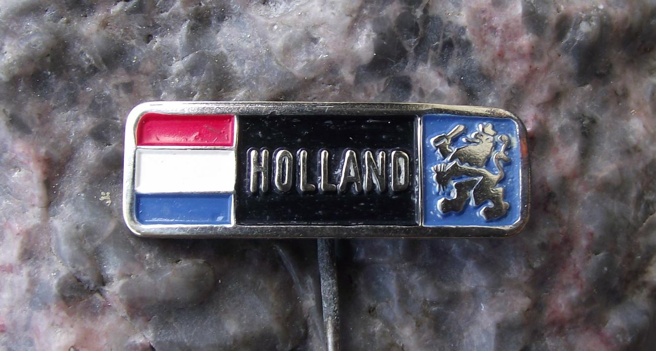 Antique Holland Dutch Netherlands Lion Emblem National Flag Pin Badge - Badgecrazy