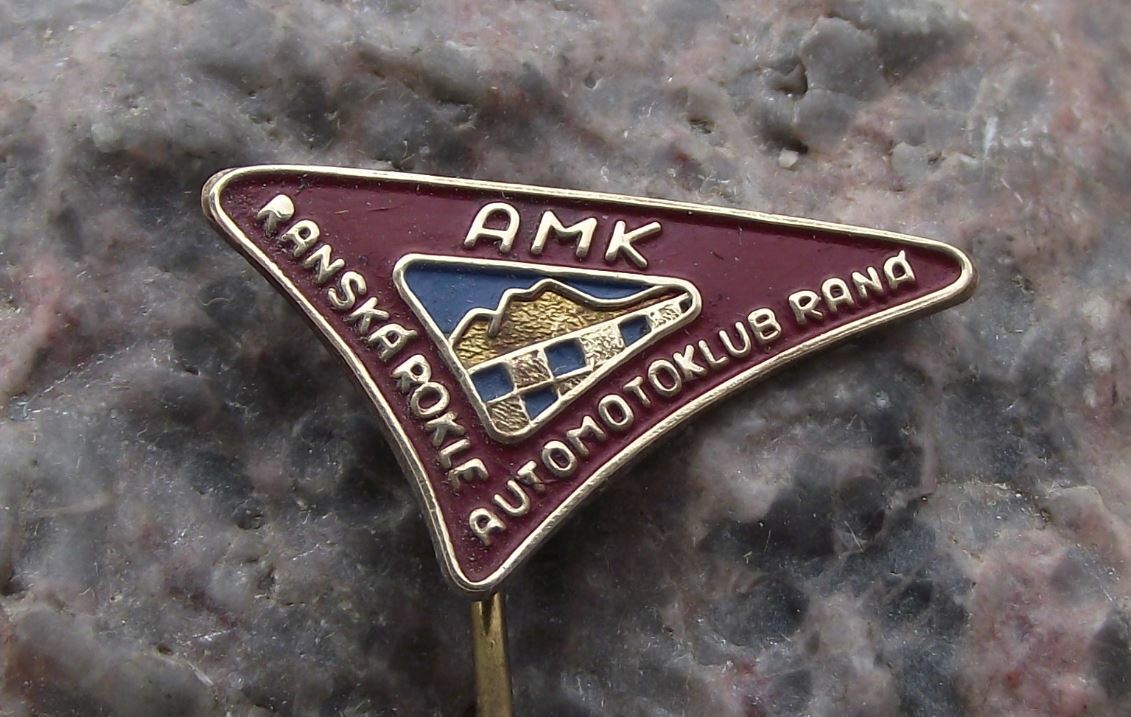 Antique Czech Automotoklub AAA Association Car Club AMK Rana Quarry Pin Badge - Badgecrazy