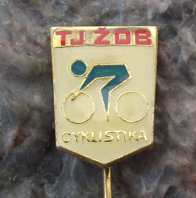 Antique TJ ZDB Railways Workers Union Cycling Club Bicycle Racing Team Pin Badge - Badgecrazy