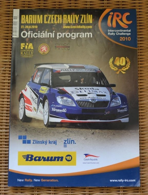 2010 Barum Czech Rally IRC Intercontinental Challenge European FIA Race Program - Badgecrazy