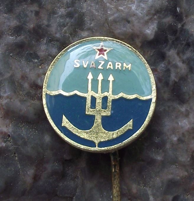 Svazarm Marine Water Division Czech Army Cadets Military Reserve Pin Badge - Badgecrazy