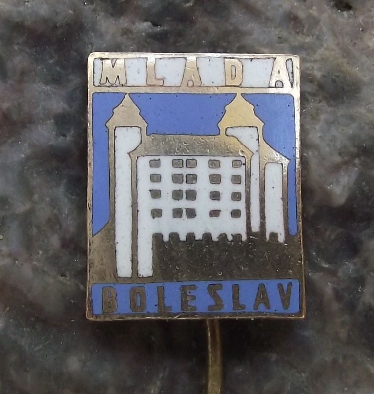 Antique Mlada Boleslav Czech Castle Fortress Tourist Travel Souvenier Pin Badge - Badgecrazy