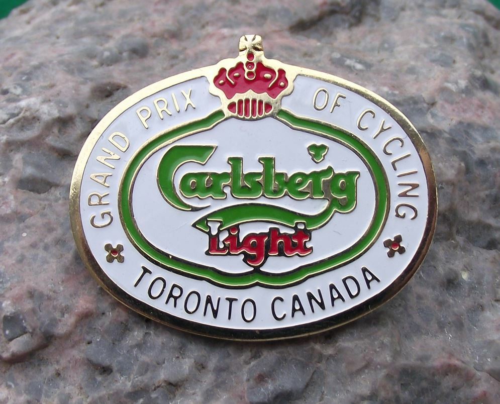 Grand Prix of Cycling Toronto Canada Carlsberg Light Beer Bike Racing Pin Badge - Badgecrazy