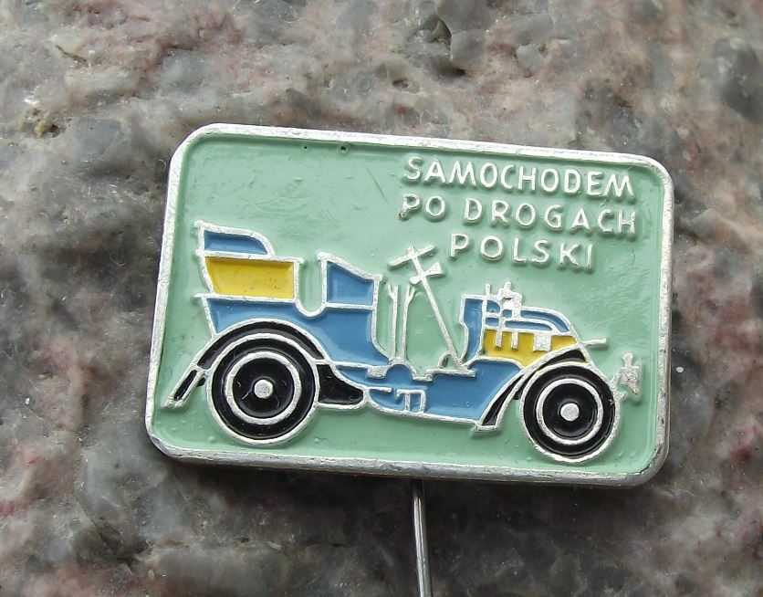 Antique Poland Veteran Vintage Cars Polish Road Driving Series Pin Badge - Badgecrazy