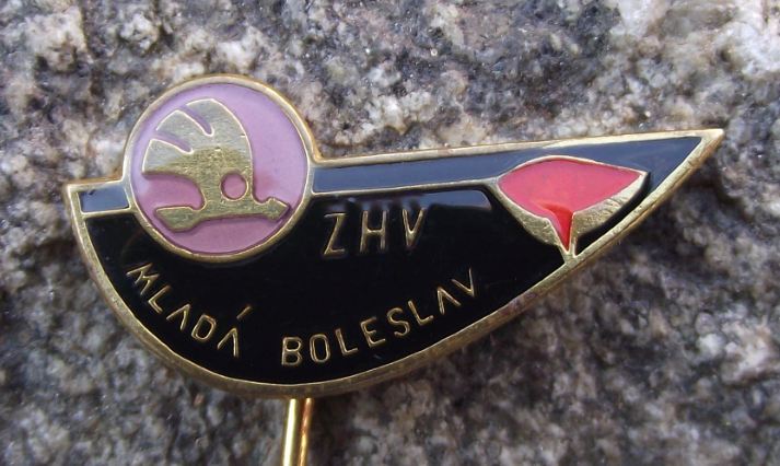 Skoda Factory ZHV Mlada Boleslav Home Town of Skoda Czechoslovakia Factory Pin - Badgecrazy