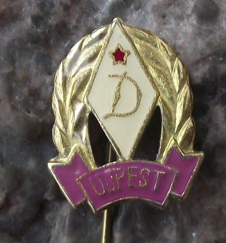 Vintage Ujpesti Dozsa Ujpest FC Football Club Hungary Hungarian Soccer Pin Badge - Badgecrazy