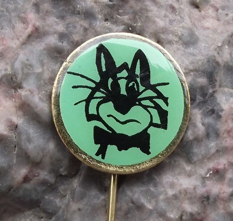 Antique Mr Jinks Hanna Barbera Huckleberry Hound Show Cartoon Cat Pin Badge 