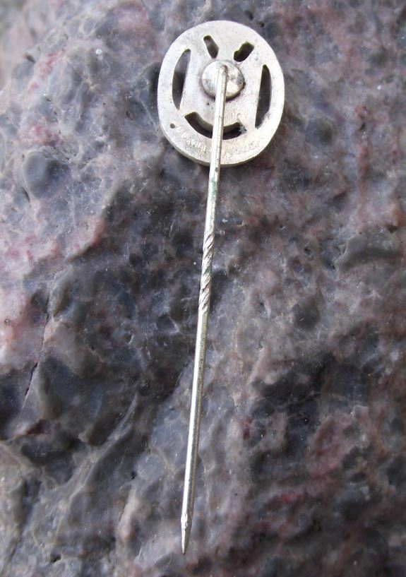 Vintage DSB Germany Gun Shooting Club Association Pistol Silver Award Pin Badge - Badgecrazy