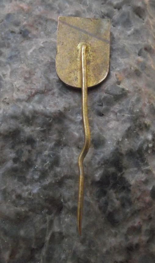 Antique Kolin Flying Dragon Castle Heraldic Crest Coat of Arms Tourist Pin Badge - Badgecrazy