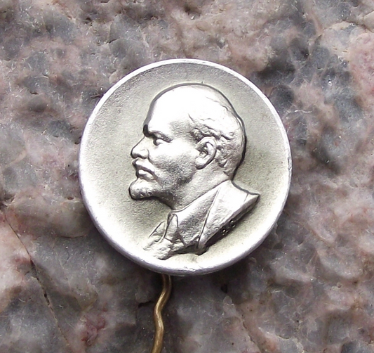 Vintage Vladimir Lenin Soviet Union Russian Premier Communist Leader Pin Badge - Badgecrazy