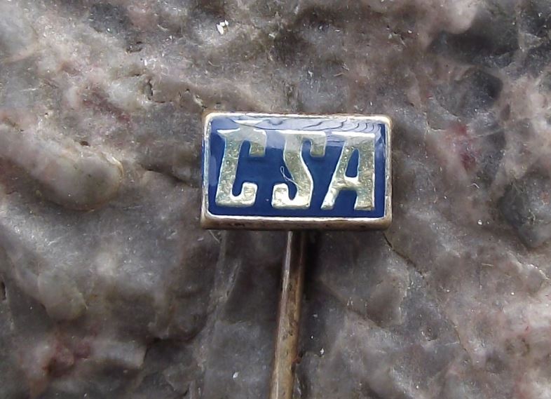 CSA Czech Airlines Czechoslovakia Official Logo Airliner Aircraft Pin Badge - Badgecrazy