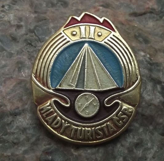 Young Tourist Grade 2 Czechoslovakia Youth Camping Pioneer Award Pin Badge