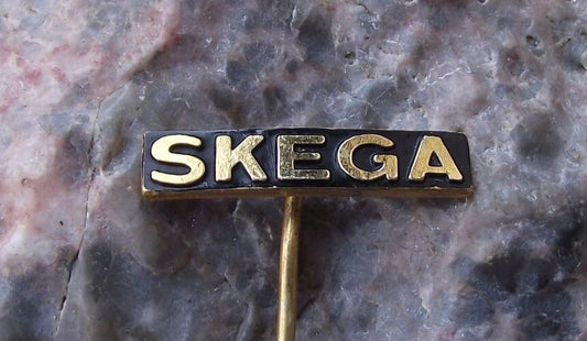 Vintage Skega Swedish Rubber Goods Tyres Tire Track Company Logo Pin Badge - Badgecrazy