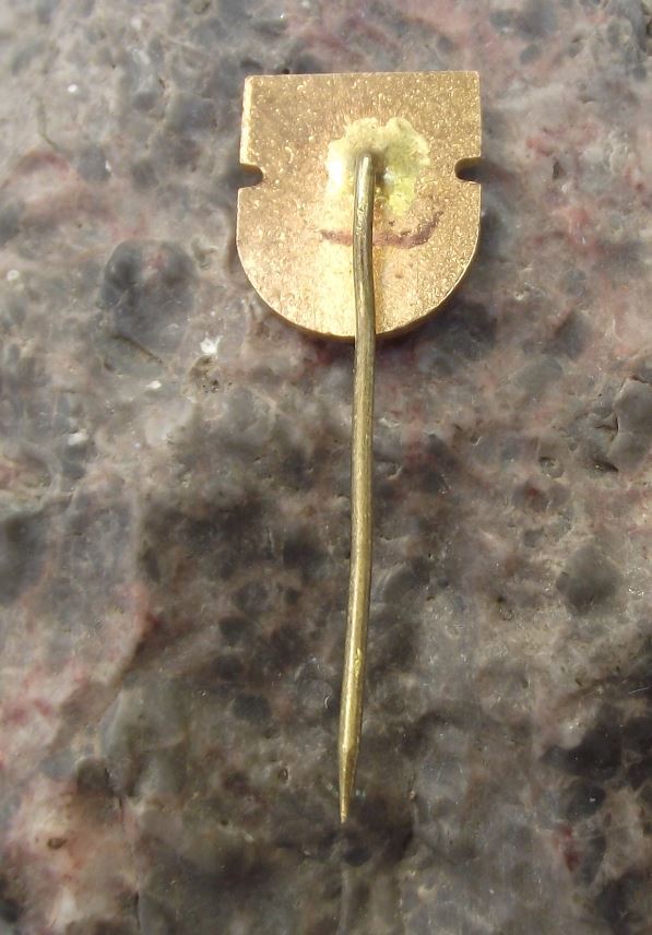 Antique Makarska Croatia Heraldic Crest Turkish Arm Sword Coat of Arms Pin Badge - Badgecrazy