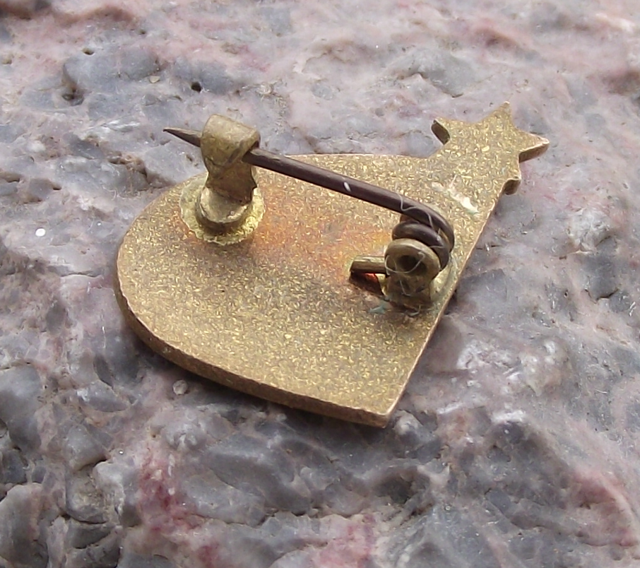 1961 Czech Sports Association CSTV 2nd Conference Attendee Brooch Pin Badge - Badgecrazy