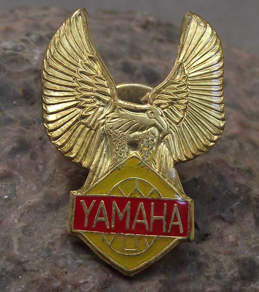 Yamaha Motorcycle Maker Motorbike Wings Spread Eagle Logo Tie Pin Jacket Badge
