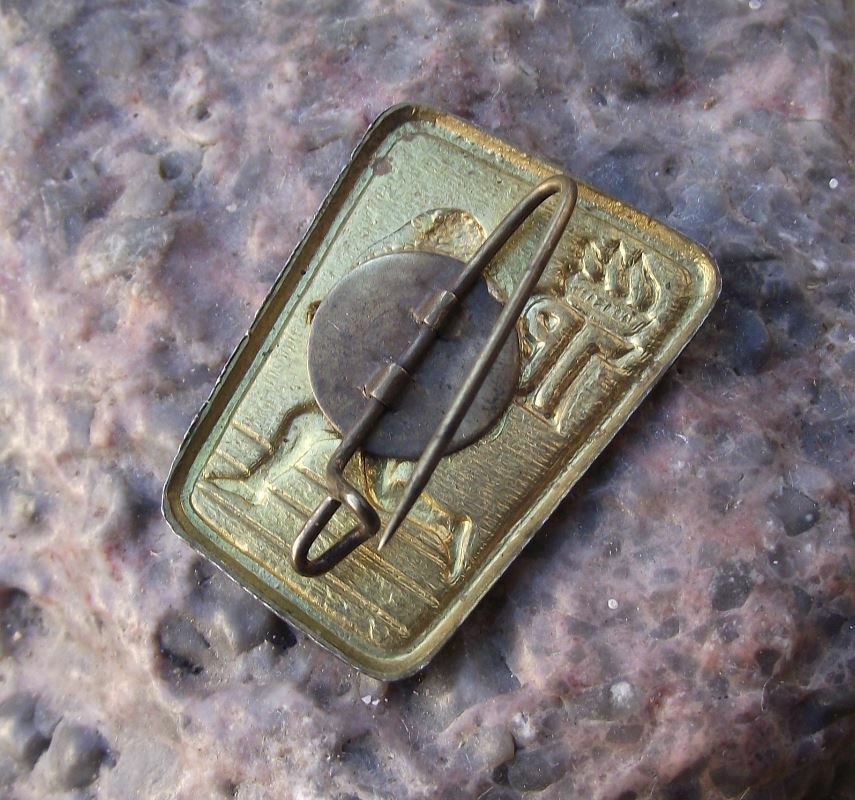 Vintage Thalmann Pioneer Organisation Germany Man Running DDR Award Pin Badge - Badgecrazy