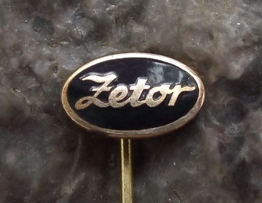 Oval Zetor Tractor Farming Farm Agricultural Machines Advertising Pin Badge - Badgecrazy
