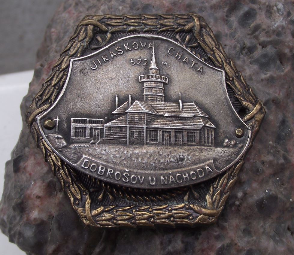 Jiraskova Chata Dobrosov Nachod Walking Lodge Stick Shield Tourist Stocknagel - Badgecrazy