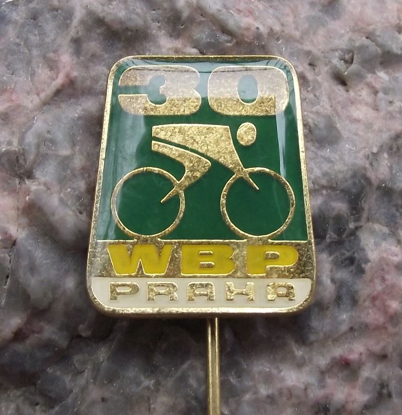 1977 PBW BPW WBP International Bicycle Bike Road Race Prague Cycling Pin Badge - Badgecrazy