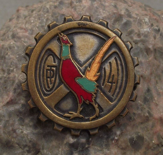 WW2 GTP 141 GROUPE TRANSPORT PERSONNEL French Motorised Infantry Army Pin Badge