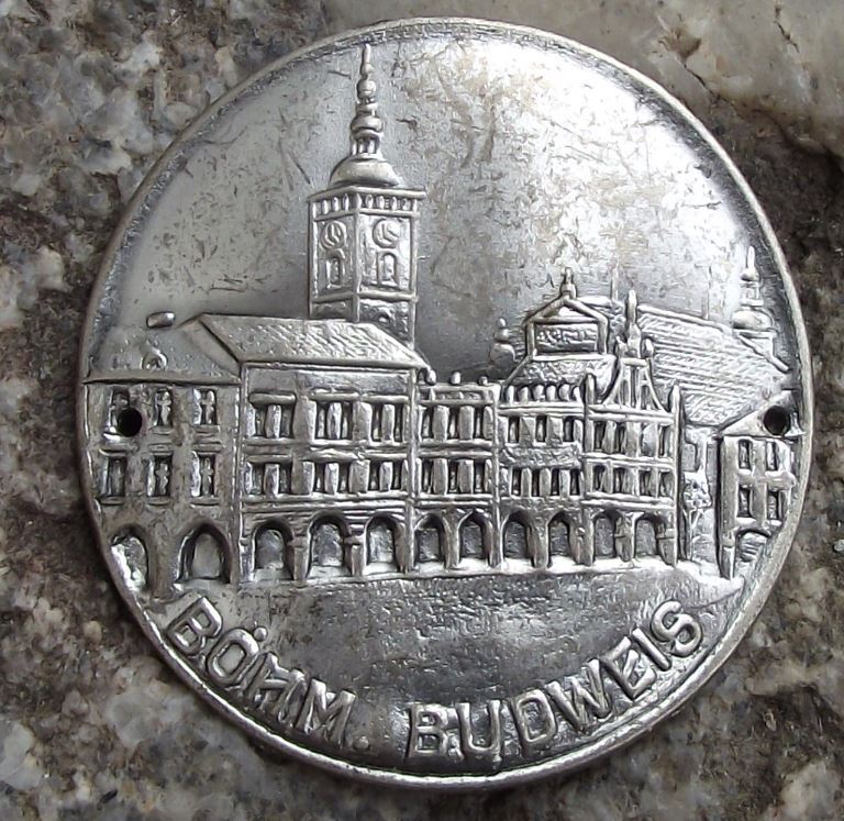 Bohmisch Budweis Ceske Budejovice Town Square Walking Stick Tourist Stocknagel - Badgecrazy