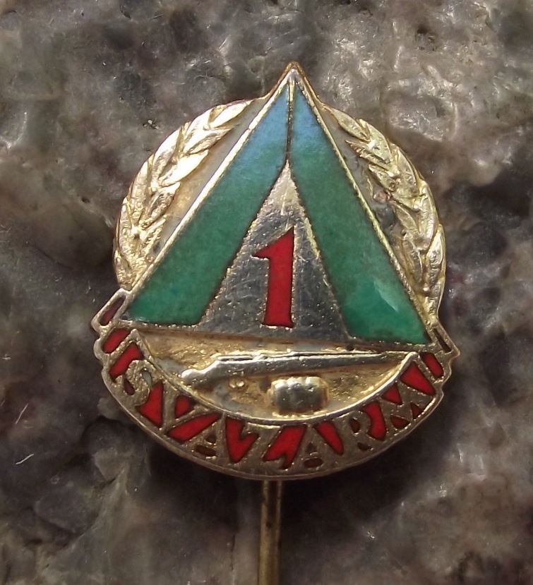 Vintage Svazarm Czech Army Military Reserves Camping Exercise Tent Gun Pin Badge - Badgecrazy