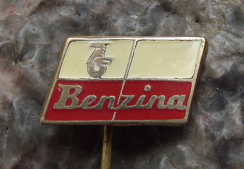 Vintage Benzina Fuel Mineral Motor Oil Petrol Unipetrol Company Horse Pin Badge - Badgecrazy