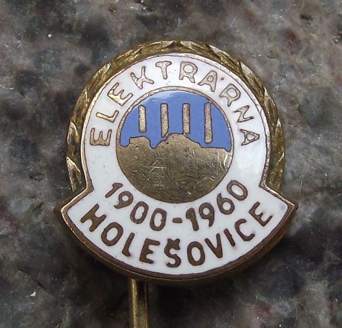 1960 Czech Coal Fired Electricity Power Station 60th Anniversary Pin Badge - Badgecrazy