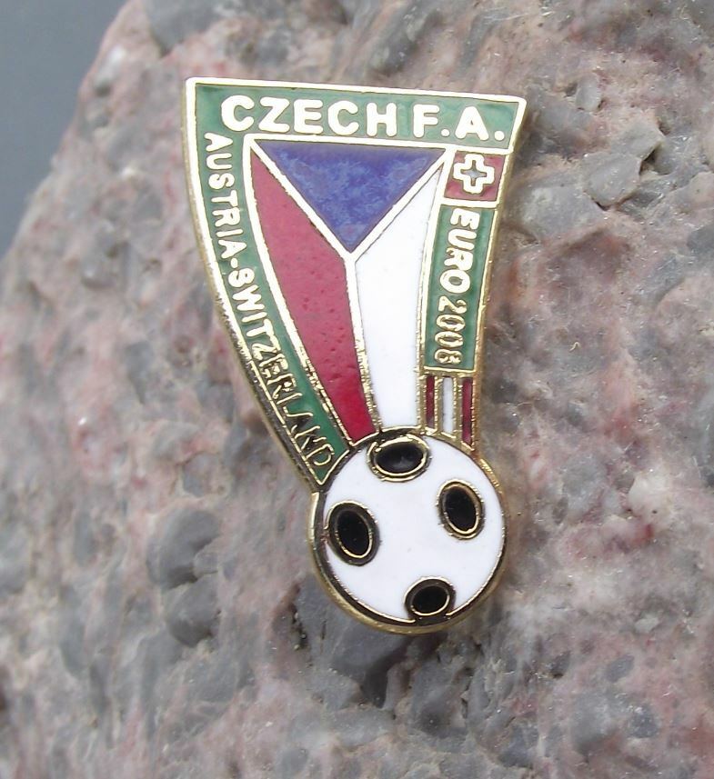 2008 Euro UEFA Czech Republic Football Austria Switzerland Tie Jacket Pin Badge - Badgecrazy