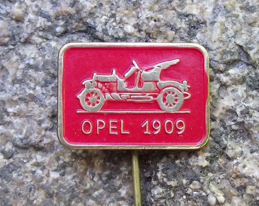 Vintage Veteran Car History of Cars Opel 1909 Vehicle Antique Pin Badge - Badgecrazy