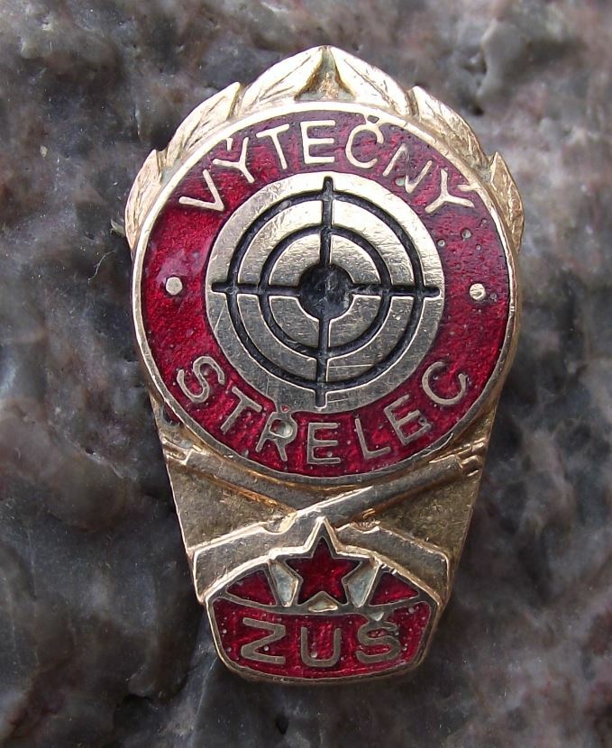 Vintage Outstanding Sniper Award Military Reservist Gun Shooting ZUS Pin Badge - Badgecrazy