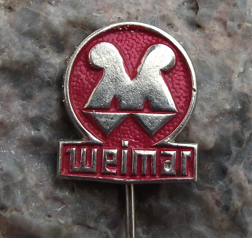 Antique Weimar East Germany DDR GDR Engineering Company Advertising Pin Badge - Badgecrazy