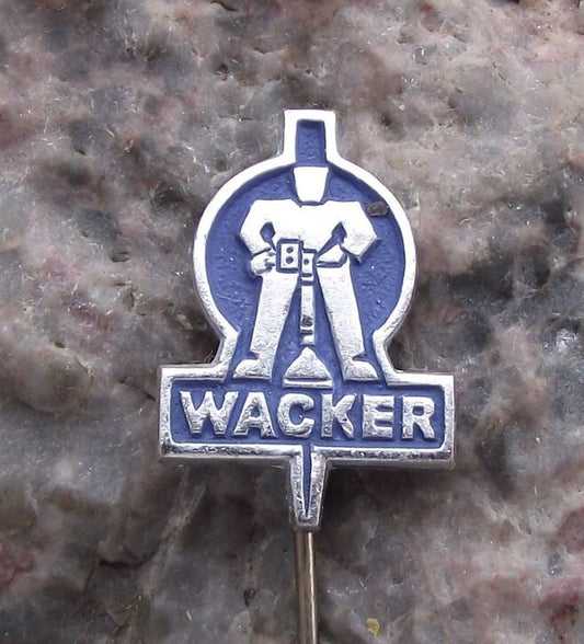 Vintage Wacker Compactor Compaction Equipment Rollers & Tampers Pin Badge