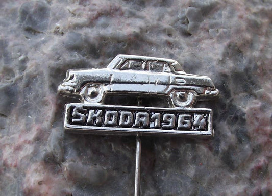 Skoda Through the Ages History of Cars 1964 Skoda 1000MB Vintage Car Pin Badge - Badgecrazy