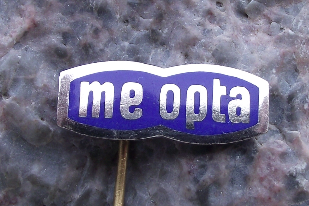 Vintage Meopta Camera Lens Company Stereo Camera Logo Advertising Pin Badge - Badgecrazy