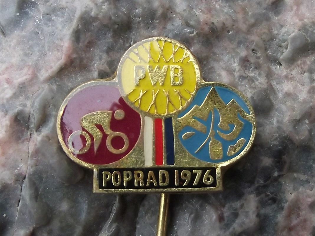 1976 WBP International Bicycle Bike Peace Race Cycling Tour PWB Poprad Pin Badge - Badgecrazy