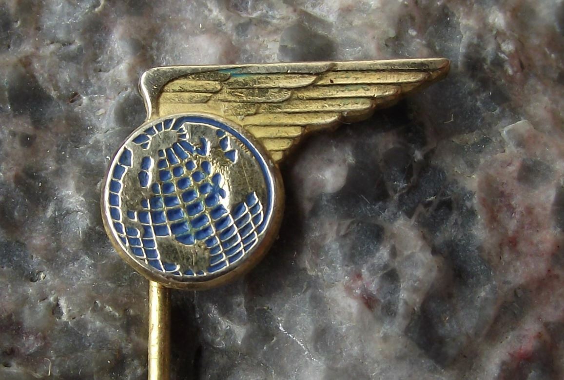 Vintage PanAm Pan American Airlines Winged Globe Airline Aircraft Pin Badge - Badgecrazy
