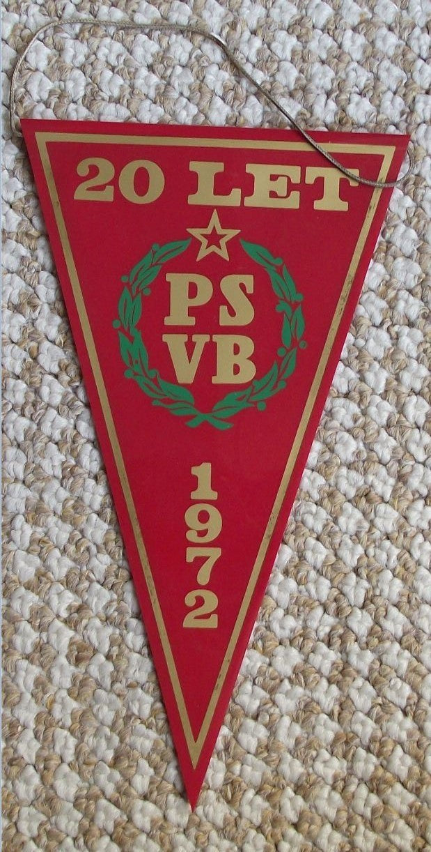 1972 PS VB PSVB Reserve Secret Police Army Guard 20th Anniversary Pennant Flag - Badgecrazy