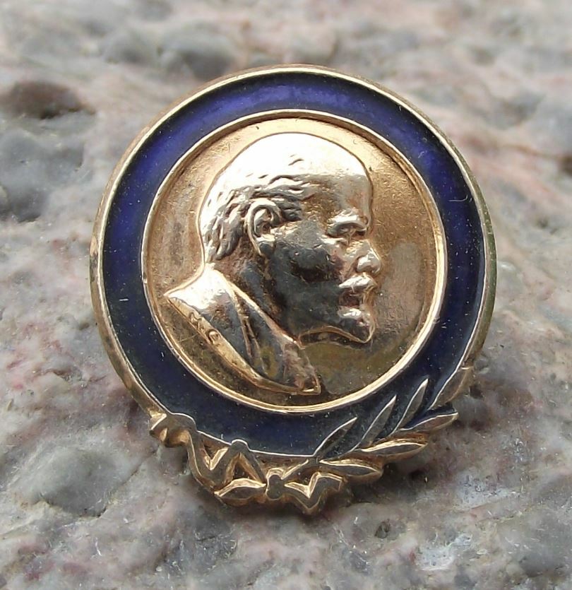 Antique V I Lenin Soviet CCCP Russian Premier Leader Communist Party Pin Badge - Badgecrazy
