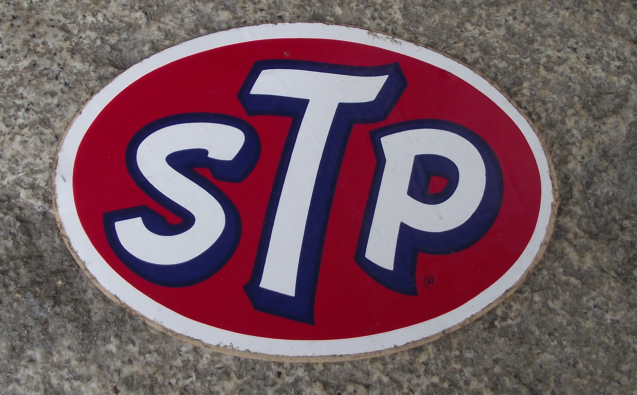 1980s STP Motor Oil Company American Lubricants Company Motif Logo Sticker Decal - Badgecrazy