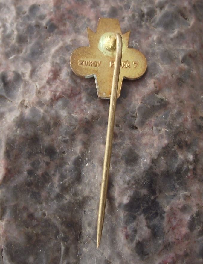1968 Dukla Prague Praha FC Army Football Soccer Club 20th Anniversary Pin Badge - Badgecrazy