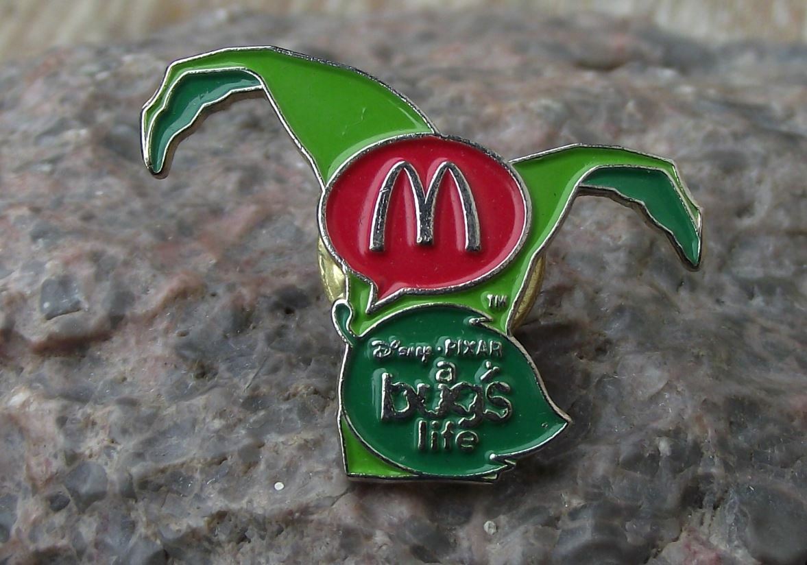 Vintage McDonalds Walt Disney A Bugs Life Movie Film Fast Food Pin Badge - Badgecrazy