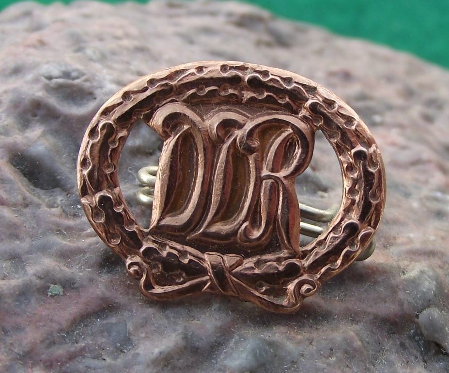 Antique DTSB East German DDR GDR Central Sports Performance Bronze Pin Badge - Badgecrazy
