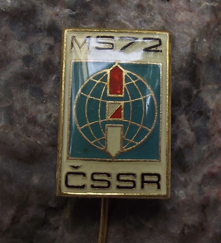 1972 Czech Orienteering Orientacion World Championships CSSR Running Pin Badge - Badgecrazy
