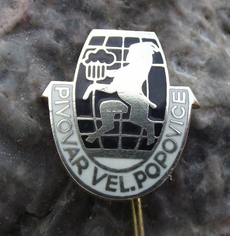 Antique Pivovar Velke Popovice Kozel Central Czech Brewery Beer Lager Pin Badge - Badgecrazy