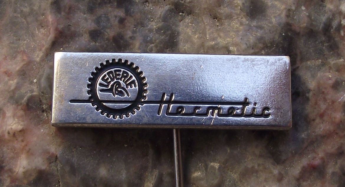 Lederle Hermetic Pump Pumpen Technology Motor Magnetic Engineering Pin Badge - Badgecrazy