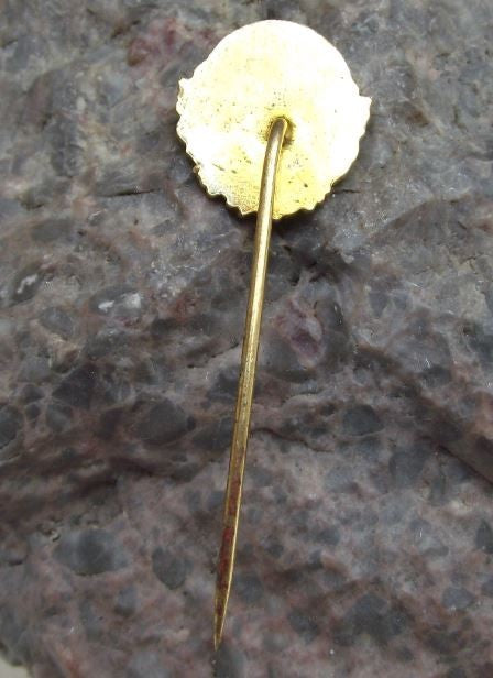 Vintage Svazarm Czech Army Officers NCO Club Members Crossed Maces Pin Badge - Badgecrazy