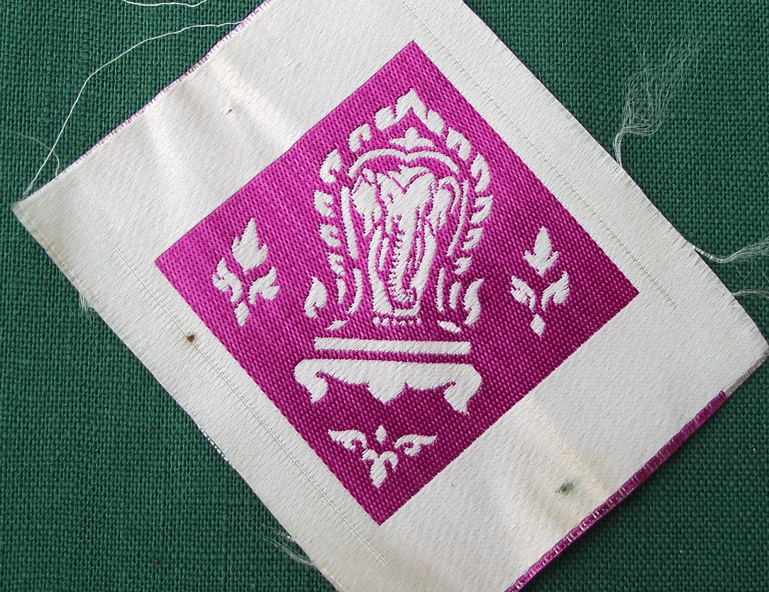 1985 Thailand Thai Scouting Scouts Association District Silk Patch Elephant - Badgecrazy