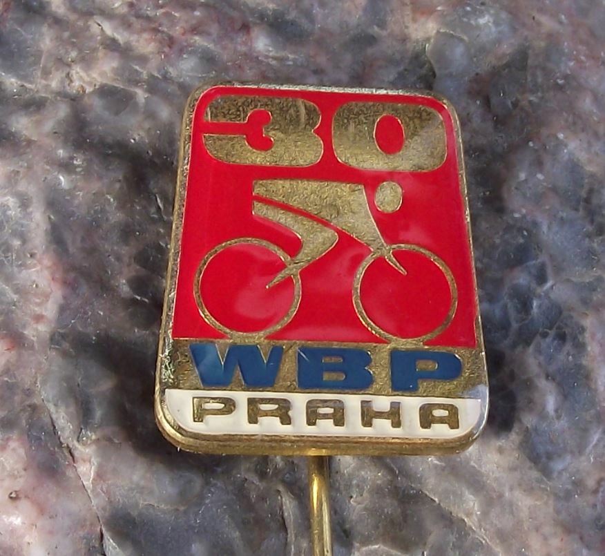1977 WBP Berlin Warsaw Prague International Peace Race Cycling Bicycle Pin Badge - Badgecrazy